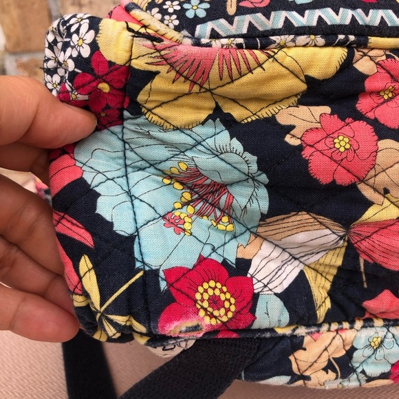 Vera Bradley Retired Multi Color Floral Quilt Medium Backpack - Picture 14 of 16